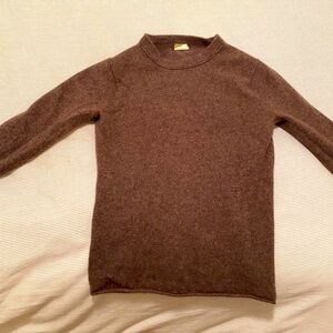 J. Crew brown cashmere sweater
